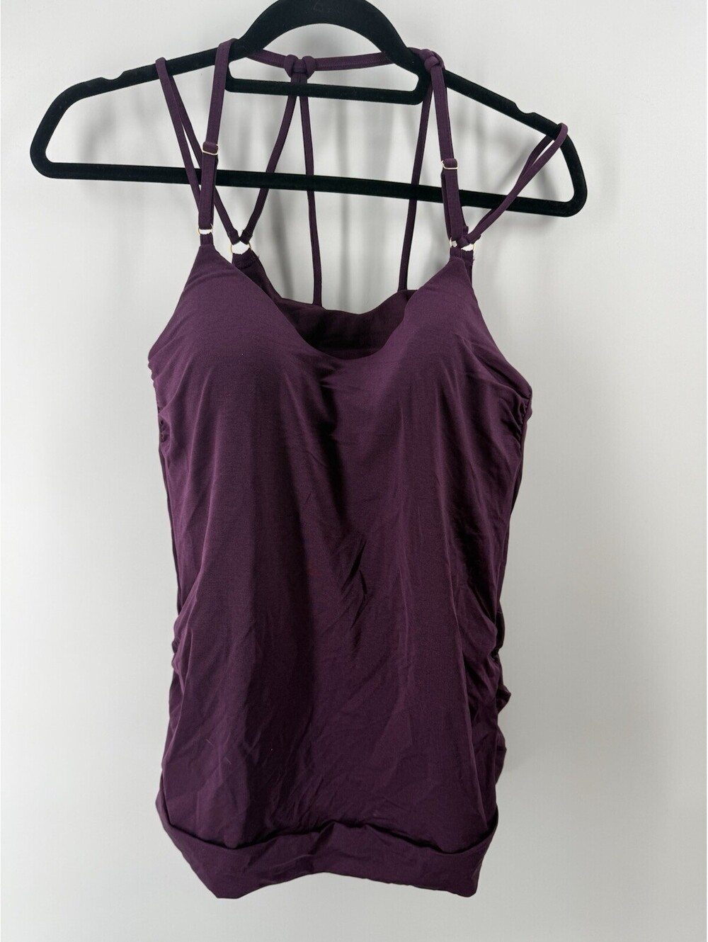 Athleta Tankini Set 3 Piece Purple Large